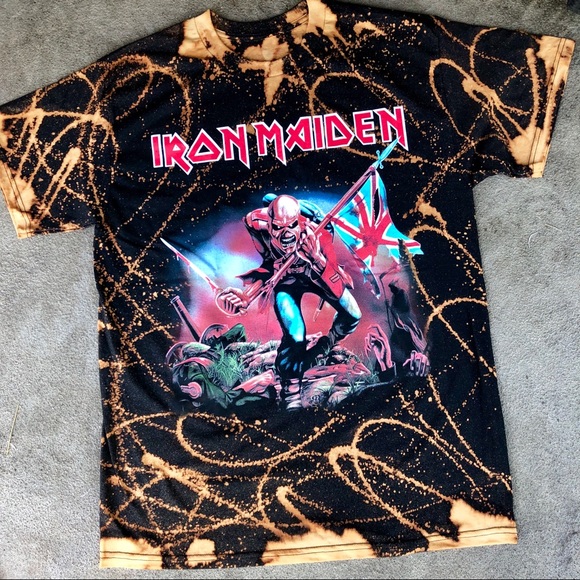 Iron maiden bleached shirt Clearance